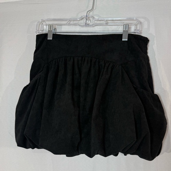 Corduroy Mid Rise Bowknot Bubble Hem Mini Skirt NWT Medium Y2K - Picture 6 of 7